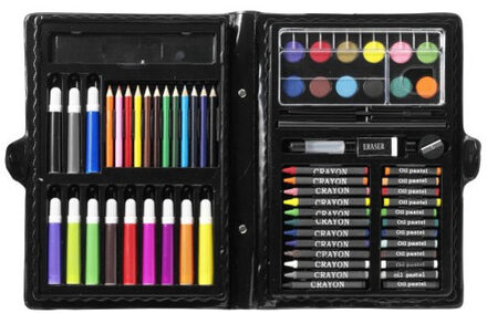 Complete kleurset in koffer 68-delig - Potlodendozen Multikleur
