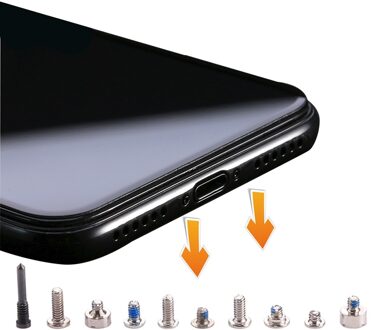 Complete Set Schroeven en Bouten voor iPhone X wit