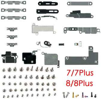 complete Small Metal Internal Bracket Kits + Full Set Screws For iPhone 7 7 Plus 8 8 Plus mobile phone parts