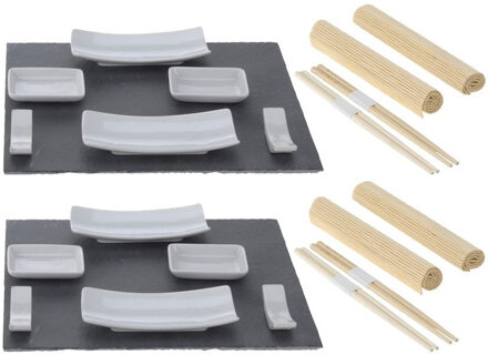 Complete sushi diner set voor 6 personen - Sushi servies - Dinersets