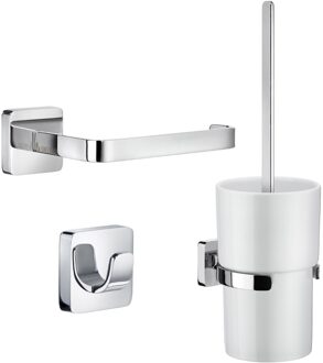 Complete Toiletborstelset Smedbo Smart Pack Ice Messing Chroom