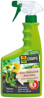 Compo Anti-onkruid En Mos Spray - 750ml Voor 7,5m²