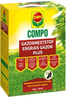 Compo Gazonmeststof Plus 3kg 60m²