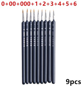 Componeren Nylon Haar Houten Handvat Aquarel Penseel Pen Set Voor Leren Diy Olie Acryl Schilderen Art Penselen Levert