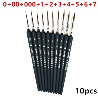 Componeren Nylon Haar Houten Handvat Aquarel Penseel Pen Set Voor Leren Diy Olie Acryl Schilderen Art Penselen Levert