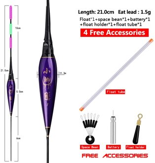 Composiet Nano Visdobbers Ondiep Water Boei Meer Rivier Bobber Verticale Zachte Staart Boei Vissen Tools Visgerei Accessoires XJ 21CM 1stuk