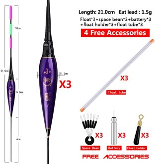 Composiet Nano Visdobbers Ondiep Water Boei Meer Rivier Bobber Verticale Zachte Staart Boei Vissen Tools Visgerei Accessoires XJ 21CM 3stukken