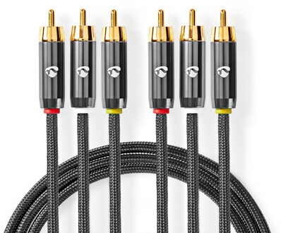 Composiet Videokabel - CVTB24300GY20 Zwart