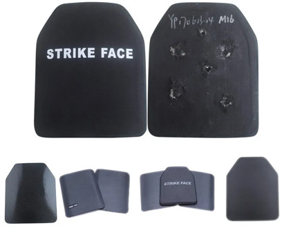 Composite PE ceramic bullet-proof insert plate steel tactical vest bullet-proof backcoat with built-in breast insert plate core