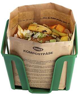 COMPOSTO Gft Afvalzakken 10 Liter X 80 Stuks - 100% Composteerbare Zakken Papier