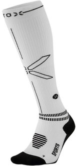 Compressie Sports Sokken Heren wit/zwart - M1