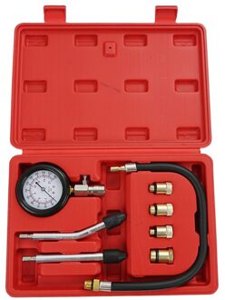 Compressie Tester Manometer Tester Kit Motor Benzine Gas Motor Cilinder Auto Motorfiets Oliedrukmeter Auto Gauge