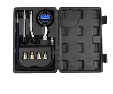 Compressie Tester Tool Lcd-scherm Vier Verenigt Gauge Auto Compressie Testen Gauge Set Met Draagbare Doos Vier Verenigt Testen Kit