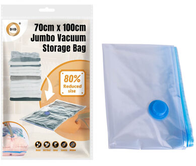Compressie/vacuum opbergzak - 70 x 100 cm - Opberghoezen Transparant