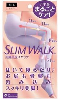 Compression Open-Toe Tights For Relax Time 1 pair - Lavender - M-L