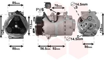 Compressor, airconditioning
