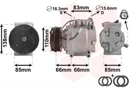 Compressor, airconditioning