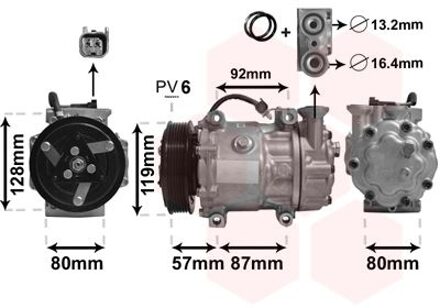 Compressor, airconditioning