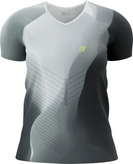 Compressport Performance T-Shirt Dames zwart/geel - XS