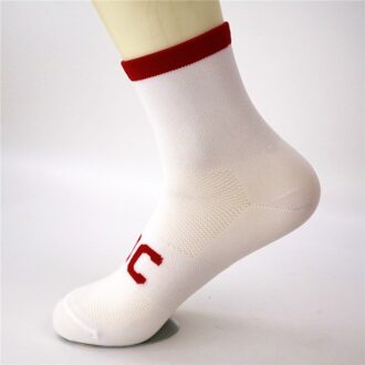 Comprimeren Mannen Vrouwen Fietsen Sokken Mannen Outdoor Mount Sport Bike Schoeisel Voor Racefiets Sokken Running Basketbal Sokken wit