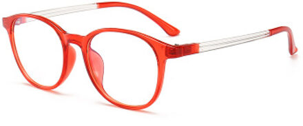 Computer Anti Blauw Licht Brilmontuur Vrouwen Oogbescherming Anti Straling Brillen Mannen Anti Blauw Stralen Geen Graden Platte Bril rood