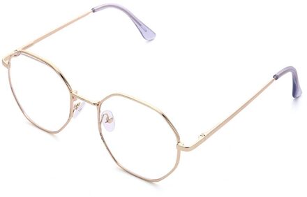 Computer Bril Anti Blue Ray Bril Blauw Licht Blokkeren Glazen Optische Eye Spektakel Uv Blokkeren Gaming Filter Ronde Bril Goud