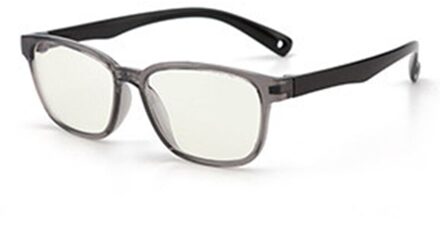 Computer Bril Blauw Licht Blokkeren Voor Kids Jongens Meisjes Tieners Kinderen Gaming Eyewear Verminderen Vermoeide Ogen Bril Vierkante Nerd Zachte grijs zwart