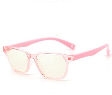 Computer Bril Blauw Licht Blokkeren Voor Kids Jongens Meisjes Tieners Kinderen Gaming Eyewear Verminderen Vermoeide Ogen Bril Vierkante Nerd Zachte roze