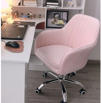 Computer Chair Household Scandinavian Desk Chair Fashion Office Chair Home Fabric Writing Chair Rotating Happy Swivel Chair