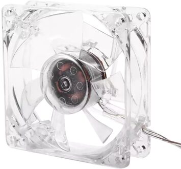 Computer Game Cooling Bescherming Fan 8Cm Usb Kleurrijke Licht Transparante Koelventilator 5V Cpu Cooling Fan Voor Pc compute # P30