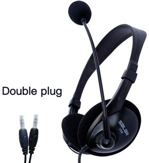 Computer Headset Gaming Entertainment Headset Met Microfoon Gewijd Headset Voor Onderwijs Conferentie Online Klasse dubbele plug