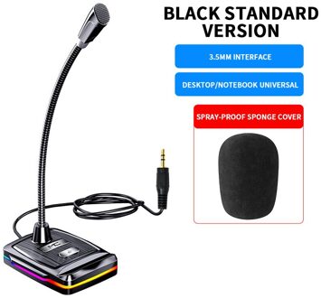 Computer Microfoon 360 ° Vrij Aanpassen Studio Speech Microfoon Gaming Chatten Usb Microfoon Desktop Pc Laptop standaard- version