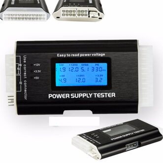 Computer Pc Voeding Tester Checker 20/24 Pin Sata Hdd Atx Btx Meter Lcd Digitale Lcd-scherm Pc