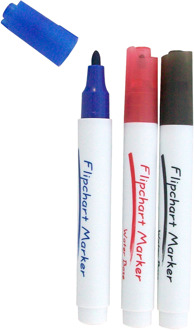 CON-P Set Flipchart Markers (Ro+Gr+Bl) - B34130