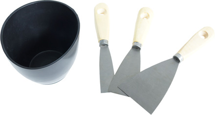 CON-P Set Gipsbeker & 3 Plamuurmesjes - B27663