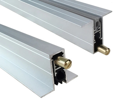 Concealed automatic door bottom sealing strip Type T Aluminum alloy soundproof and dustproof bar