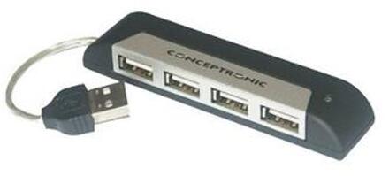 Conceptronic 4 Ports Travel USB Hub (1100010)