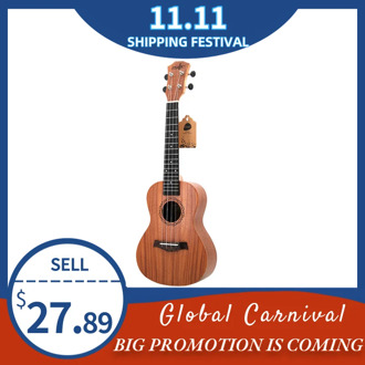 Concert Ukulele Kits 23 Inch Rosewood 4 Strings Hawaiian Mini Guitar With Bag Tuner Capo Strap Stings Picks Musical Instruments