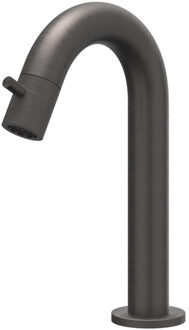 Concord Fonteinkraan - gebogen - opbouw - laag - RVS316 - geborsteld carbon black PVD 6401064 Carbon black geborsteld (antraciet)