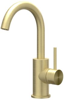 Concord Wastafelmengkraan - opbouw - draaibare uitloop - coldstart - RVS316 - geborsteld mat goud PVD 6100262 Goud geborsteld