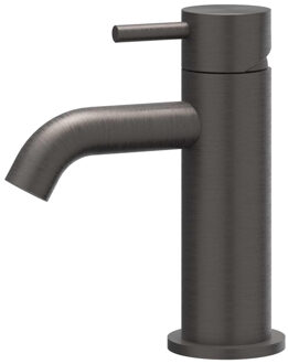 Concord Wastafelmengkraan - opbouw - laag - coldstart - RVS316 - geborsteld carbon black PVD 6100384 Carbon black geborsteld (antraciet)