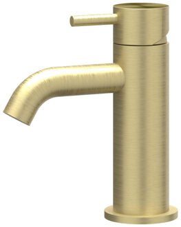 Concord Wastafelmengkraan - opbouw - laag - coldstart - RVS316 - geborsteld mat goud PVD 6100382 Goud geborsteld
