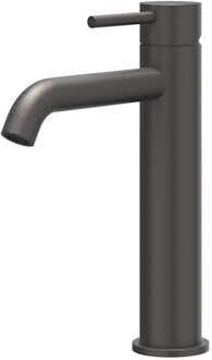 Concord Wastafelmengkraan - opbouw - middelhoog - coldstart - RVS316 - geborsteld carbon black PVD 6100404 Carbon black geborsteld (antraciet)