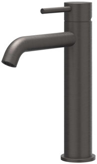 Concord Wastafelmengkraan - opbouw - middelhoog - coldstart - RVS316 - geborsteld carbon black PVD 6100404 Carbon black geborsteld (antraciet)