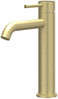 Concord Wastafelmengkraan - opbouw - middelhoog - coldstart - RVS316 - geborsteld mat goud PVD 6100402 Goud geborsteld