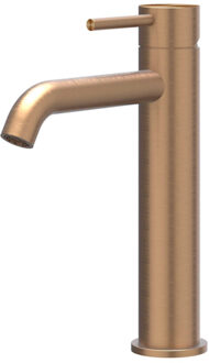 Concord Wastafelmengkraan - opbouw - middelhoog - coldstart - RVS316 - geborsteld mat koper PVD 6100403 Koper geborsteld