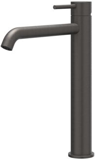 Concord Wastafelmengkraan - opbouw - verhoogd - coldstart - RVS316 - geborsteld carbon black PVD 6100454 Carbon black geborsteld (antraciet)