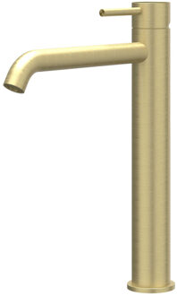 Concord Wastafelmengkraan - opbouw - verhoogd - coldstart - RVS316 - geborsteld mat goud PVD 6100452 Goud geborsteld
