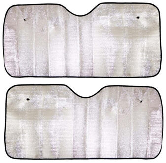 CONCORDE Auto zonnescherm - 2x - aluminium - L60 x B130 cm