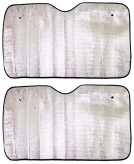 CONCORDE Auto zonnescherm - 2x - aluminium - L80 x B150 cm